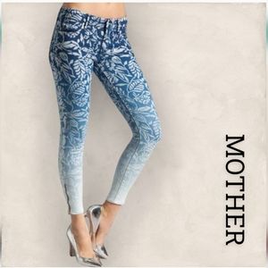 MOTHER Magical Flowers in the Forest of Dreams Looker Ankle Zip Size 29